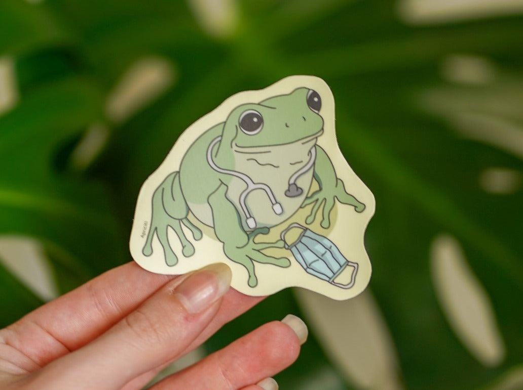 'Dr. Frog' Sticker